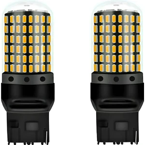 T20 Turuncu 144 Ledli Yüksek Güçlü 7440 Tek Duylu 2 Adet