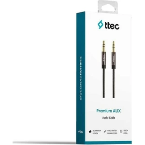 2AK01 3.5mm Aux Stereo Ses Kablosu 1m Siyah