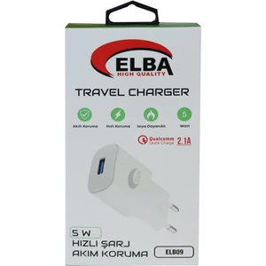 ELB09 5W 2.1A Hızlı Şarj Akıllı Koruma USB Ev Şarj Kafa