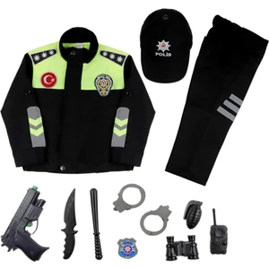 Trafik Polis Kostümü Çocuk Kıyafeti