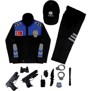 Çocuk Türk Sivil Toplum Polis Kostümü Sivil Toplum Polis Kıyafeti Üniforması