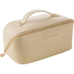 Organ Yastık Çantası Kozmetik Çantası Pu Deri Makyaj Çantası Seyahat Taşınabilir Çanta Büyük Kapasiteli Saklama Çantası (Yurt Dışından)