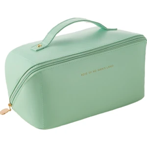 Organ Yastık Çantası Kozmetik Çantası Pu Deri Makyaj Çantası Seyahat Taşınabilir Çanta Büyük Kapasiteli Saklama Çantası (Yurt Dışından)