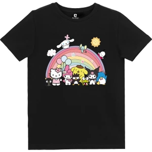 EZ Design Kuromi Gökkuşağı Baskılı Tshirt