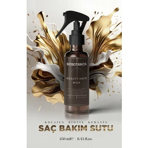 Durulanmayan Saç Bakım Sütü 250 ml Keratin Kolajen Biotin Hacim ve Dolaşık Açıcı Günlük Kullanım