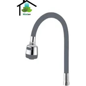 Mutfak Evye Oynar Başlıklı 2 Fonksiyonlu Esnek Spiralli Lavabo Musluk Borusu