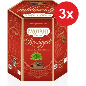 Payitaht Hurma Levziyyat - Sütlü Çikolata Kaplı Bademli Hurma 250GR X3 Paket