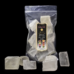 Hanzade Bitkisel Halit Tuz Sole Tuzu 3 kg Şeffaf Berrak Kristal Himalaya Halit Sole Tuzu