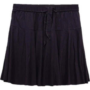 Viskon Düz Kız Şort Etek 9-16 Yaş