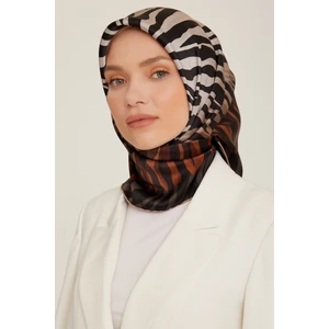 90X90 Ipek Eşarp 8856D (Sura) (Nostalji)
