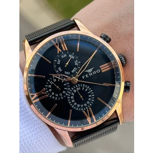 Siyah Hasır Kordon Iç Fonksiyonları Aktif Takvimli 30 mt Su Geçirmez Erkek Kol Saat ETM9C60