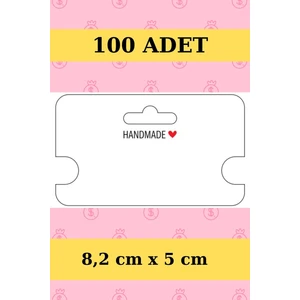 Emtory Home Handmade 100 Adet Paketleme Kartı