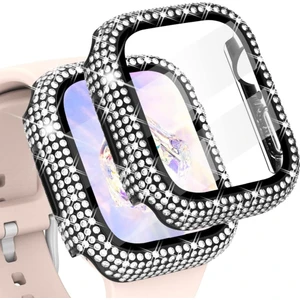 Apple Watch 7 41MM Full Kenar Taşlı Sert Pc Kasa ve Ekran Koruyucu