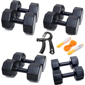 Ps Spor 4 Set Dambıl + Sayaçlı Ayarlanabilir El Yayı + Sayaçlı Atlama Ipi  = 3 kg + 6 kg 8 kg 10 kg