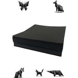 Origami Kağıdı, 30 Adet Siyah Renk  Origami Set 30lu Paket