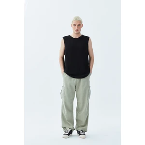 Oversıze Kargo Baggy Pantolon-Mint