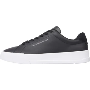 Tommy Hilfiger Siyah Erkek Sneaker Th Court Leather