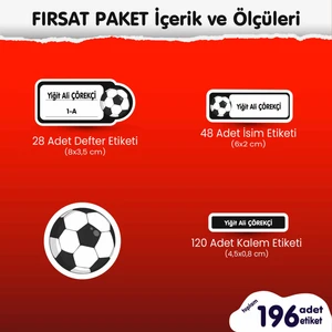 Edip Baskı Taraftar Bjk Fırsat Paket Okul Etiketi
