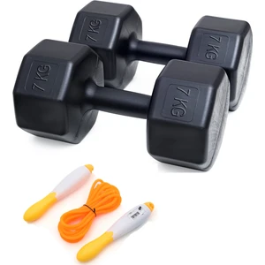 Ps Spor 7 kg Dambıl x 2 Adet = 14 kg +  Sayaçlı Atlama Ipi