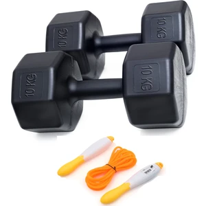 Ps Spor 10 kg Dambıl x 2 Adet = 20 kg Set +  Sayaçlı Atlama Ipi