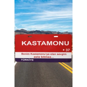 Wonder Like Kastamonu Şehir Temalı Plaka Sök-Tak Pratik Yeni Nesil