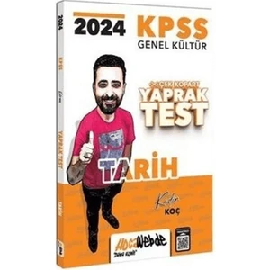 Hocawebde Yayınları 2024 KPSS Tarih Yaprak Test Çek Kopart