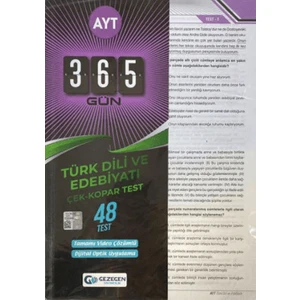 Gezegen Yayıncılık AYT 365 Gün Türk Dili ve Edebiyatı 48 Yaprak Test