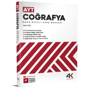 4K Yayınları AYT Coğrafya Konu Özetli Soru Bankası