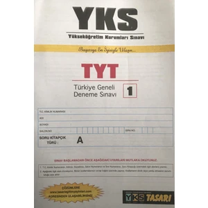 Tasarı Yayıncılık 2023 YKS TYT Türkiye Geneli Deneme Sınavı 1