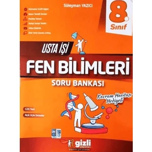 Gizli Yayınları 8. Sınıf LGS Fen Bilimleri Usta İşi Soru Bankası