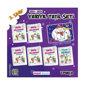 Mavi Deniz Yayınları 3. Sınıf Yarıyıl Tatil Eğlencesi Seti