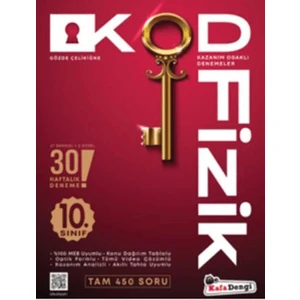 Kafa Dengi Yayınları 10.Sınıf Kod Fizik Kazanım Odaklı Denemeleri