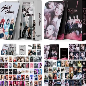Home Silk 2 PAKET/110PCS Blackpink Doğumlu Pembe Lomo Kartı Photocards Yeni Albüm Kartı 2022 Mini Fotoğraf Kartları Kpop Bp Poster Kartları Hayranlar Için (Yurt Dışından)