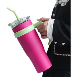 Büyük Kapasiteli Pipet Yalıtım Bardağı, Büyük Mac Soğutma Yalıtım Bardağı, 1200ML (Yurt Dışından)