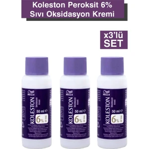 Peroksit 6% Sıvı Oksidasyon Kremi 3x'li Set