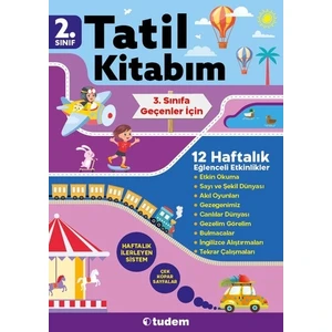 Tudem Yayınları 2. Sınıf Dan 3. Sınıfa Geçenler Için Tatil Kitabım 12 Haftalık 2023