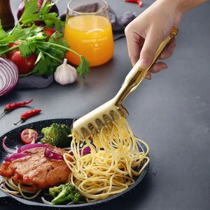 Çelik Gold Taraklı Mutfak Salata Makarna Spagetti Maşası Maşa CIN623SR