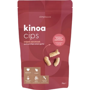 35g Glutensiz Vegan Yağsız Soğan Sarımsak Kinoa Cipsi