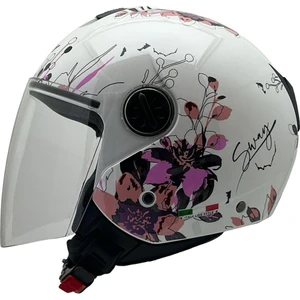 715 Irıs Beyaz-Pembe Kask