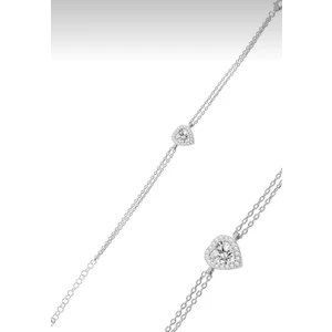 DMR Accessoire 925 Ayar Gümüş Pandora Kalp Bileklik