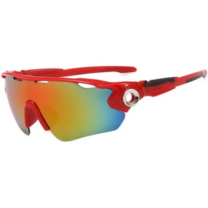 Chaoduo Shop Kırmızı Stil Tek Boyut Bisiklet Güneş Gözlüğü Uv Rotection Polarize Gözlük Bisiklete Binme Koşu Spor Güneş Gözlüğü Gözlük Erkekler Kadınlar Için (Yurt Dışından)