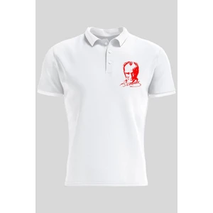 Polo Yaka Atatürk Baskılı Kısa Kollu 23 Nisan T-Shirt