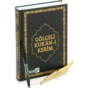 Silinebilir Kalemli Arapça Gölgeli Kuranı Kerim - Hafızlar için Arapça El Yazısı Pratik Kitabı Siyah