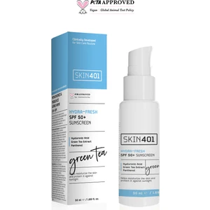 SKIN401 SPF50+ Aloe Vera ve Hyaluronik Asitli Nemlendirici Güneş Kremi 50 ml – Tüm Cilt Tipleri İçin UVA/UVB Koruma