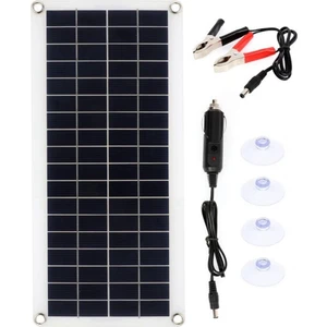 15W Güneş Panelı 12-18V Güneş Pili Güneş Paneli Telefon Rv Araba Mp3 Pad Şarj Cihazı Açık Pil Kaynağı B (Yurt Dışından)