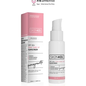 Güneş Kremi SPF50+ - Tüm Cilt Tipleri İçin Pembe Ton Eşitleyici, Nemlendirici ve Aydınlatıcı 50 ml