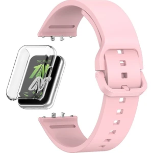 Samsung Galaxy Fit 3 Kordon + Ekran Koruyucu Kasa Şeffaf