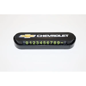 Chevrolet Araç Içi Numaratör Geçici Park Aç/kapa Numaratör Chevrolet Logolu