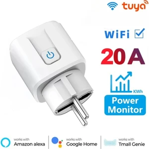 Akıllı Priz 20 Amper Tüketim Izleme Zamanlama Fonksiyonu Ses Kontrolü Via Alexa Google