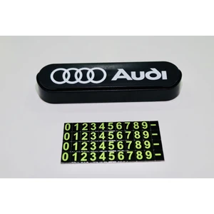 Audi Araç Içi Numaratör Geçici Park Aç/kapa Numaratör Audi Logolu